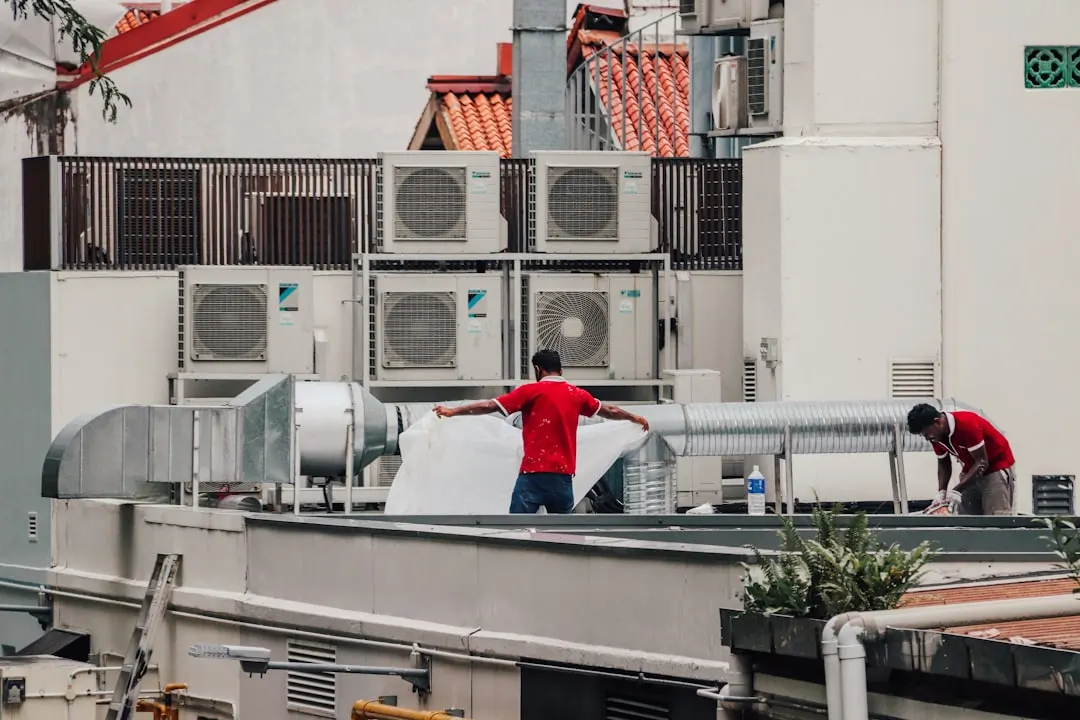 Commercial HVAC work in a Las Vegas property