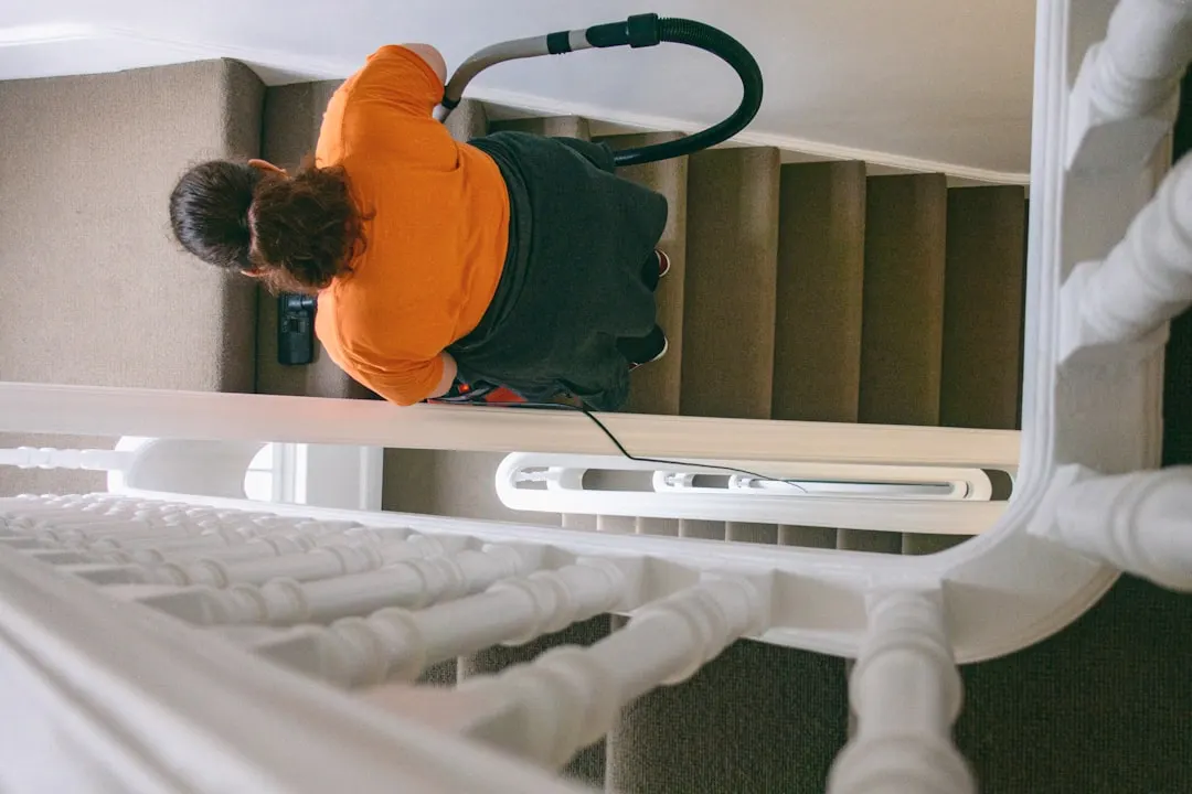 Duct cleaning technician with HEPA vacuum in Las Vegas