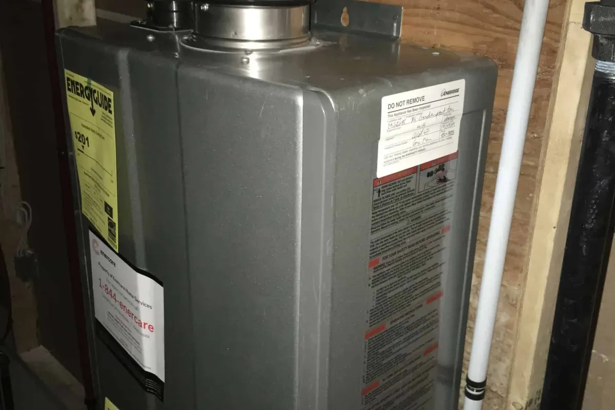 Tankless water heater serving a Las Vegas residential home